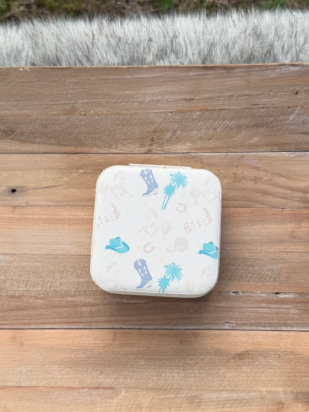 Coastal Cowgirl Square Jewelry Case