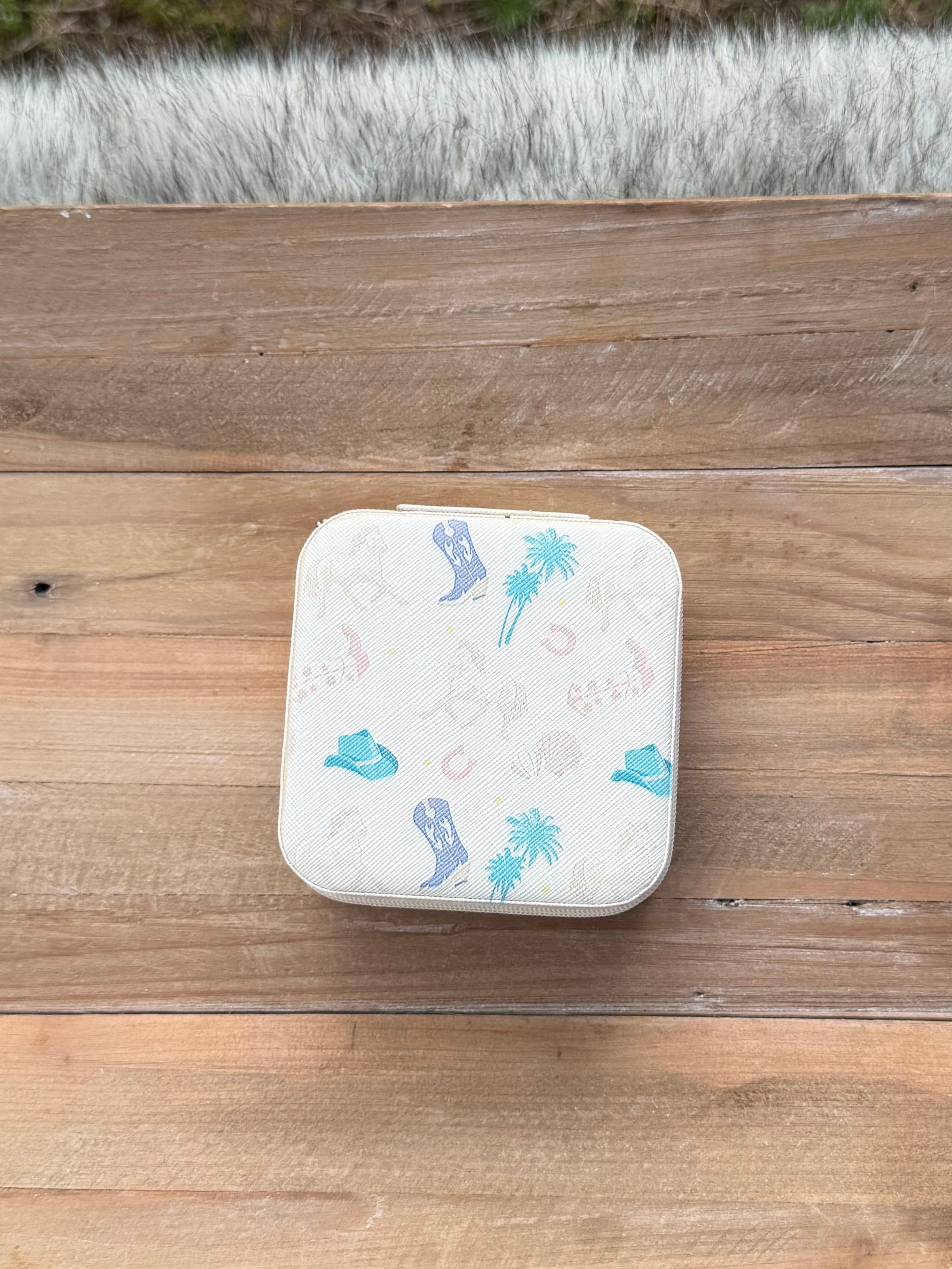 Coastal Cowgirl Square Jewelry Case