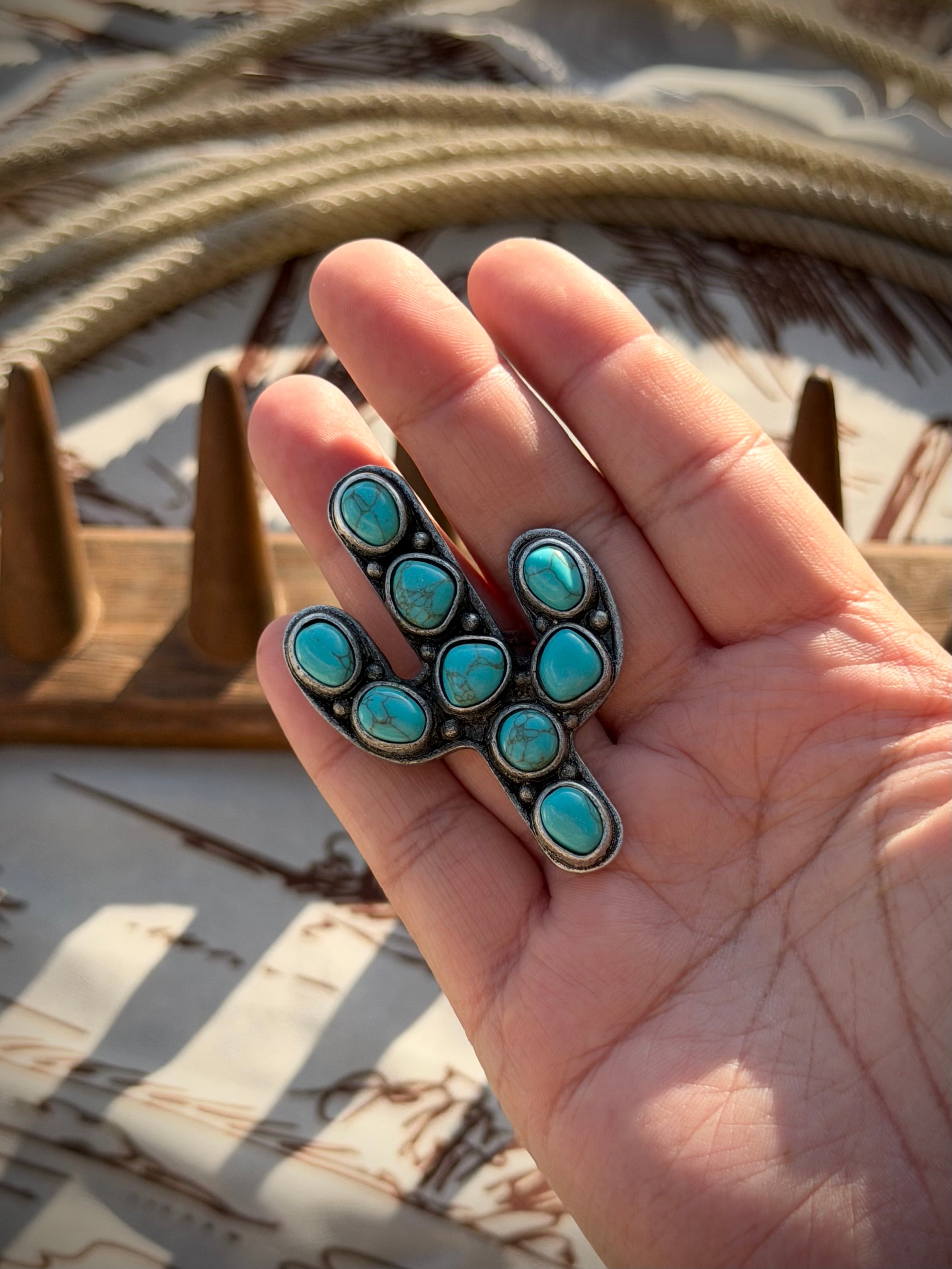 Desert Queen Cactus Ring