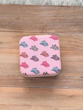 Pink Cowboy Hat Square Jewelry Case