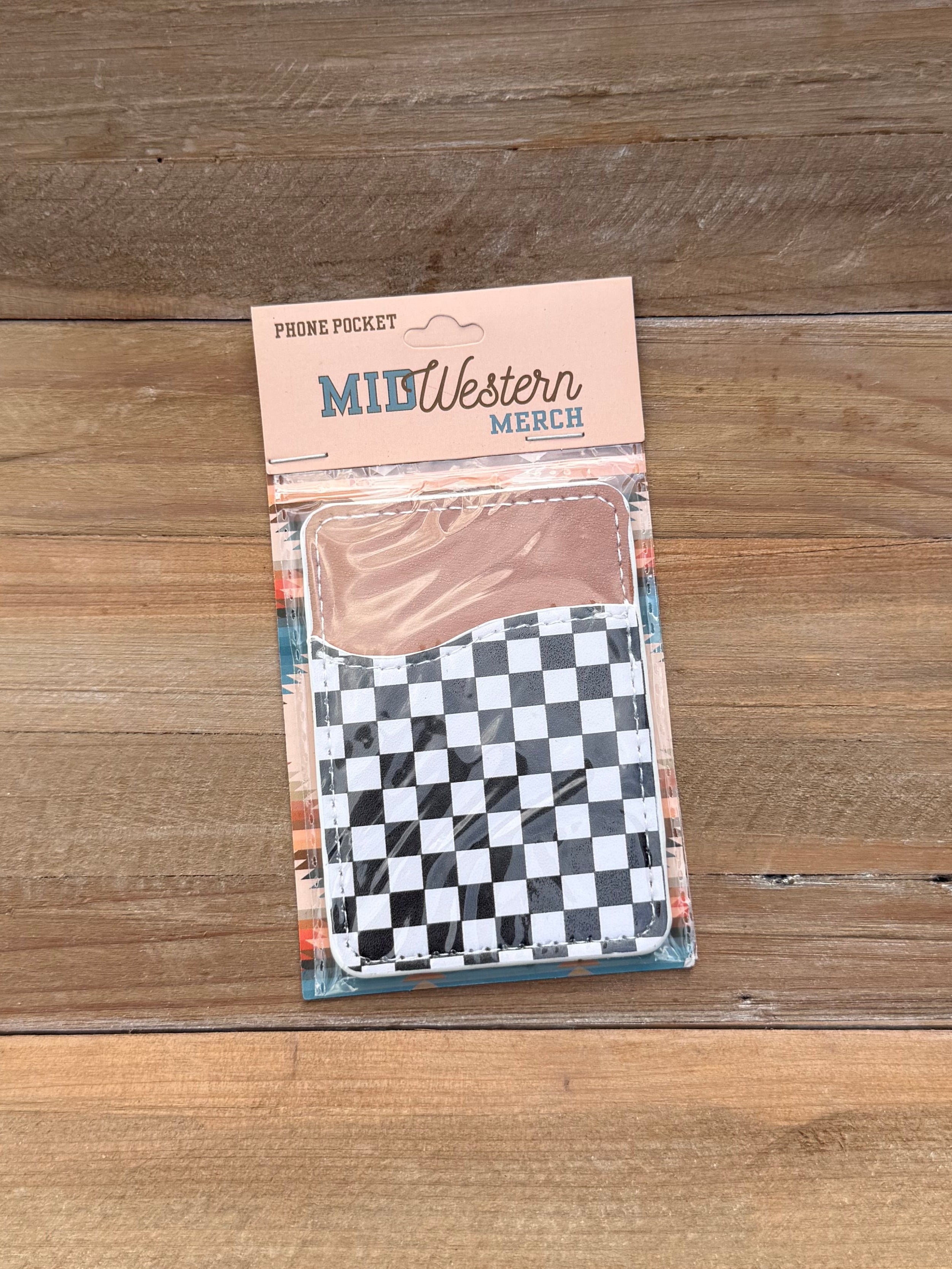 Checkerboard Phone Pocket
