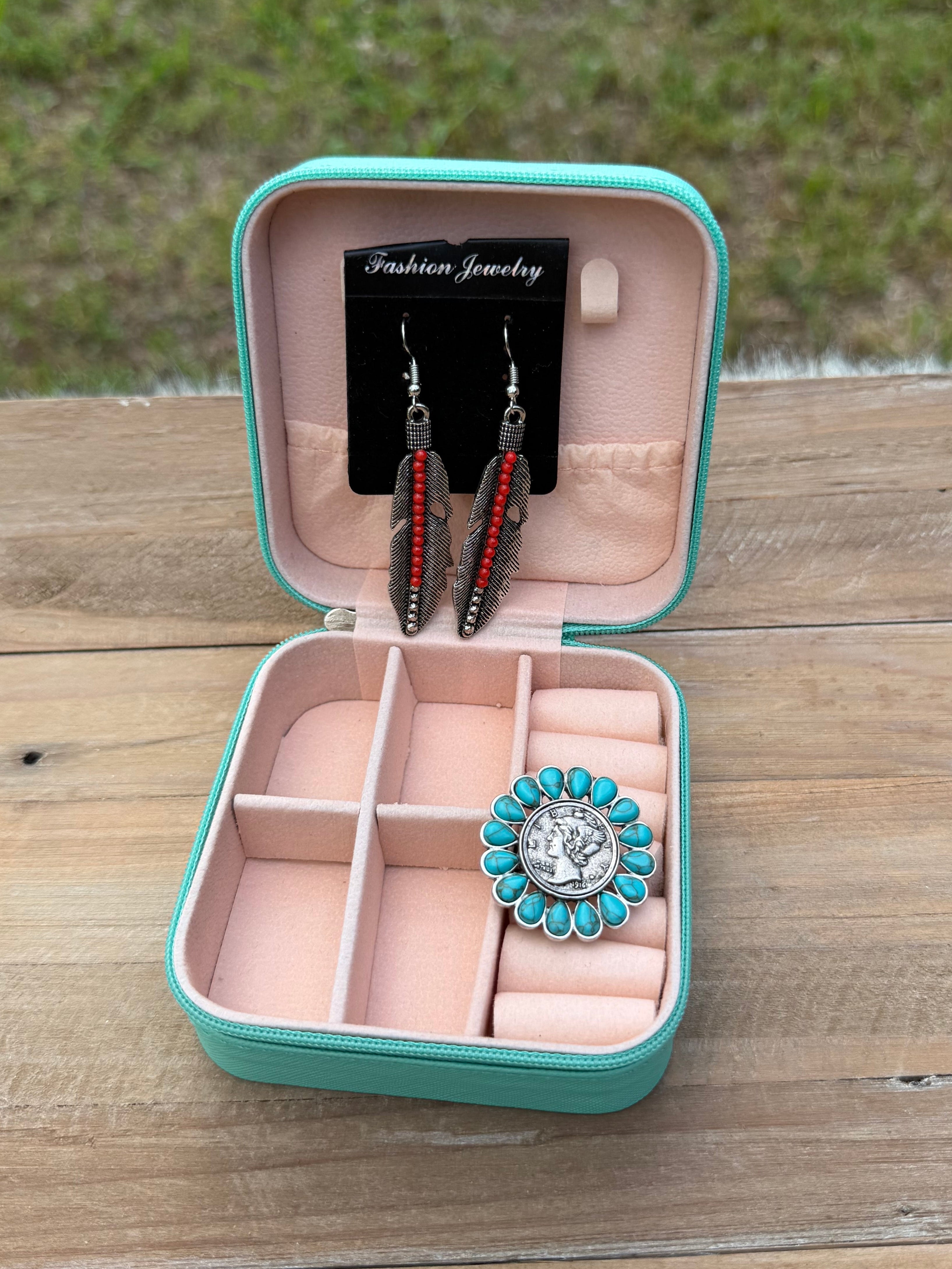 Aztec Square Jewelry Case