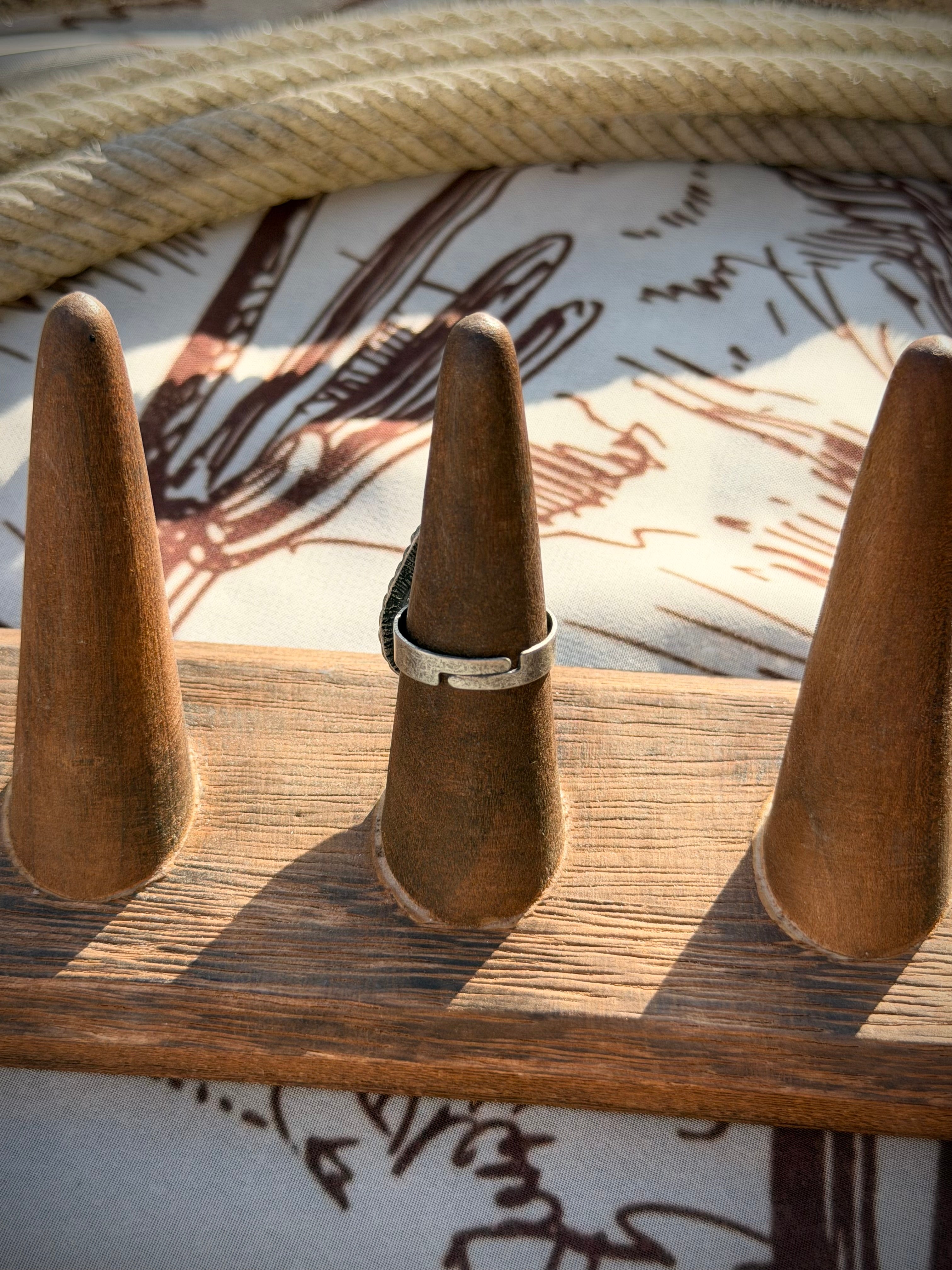 The Suede Drop Ring