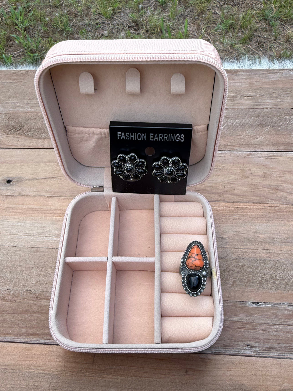 Coastal Cowgirl Square Jewelry Case