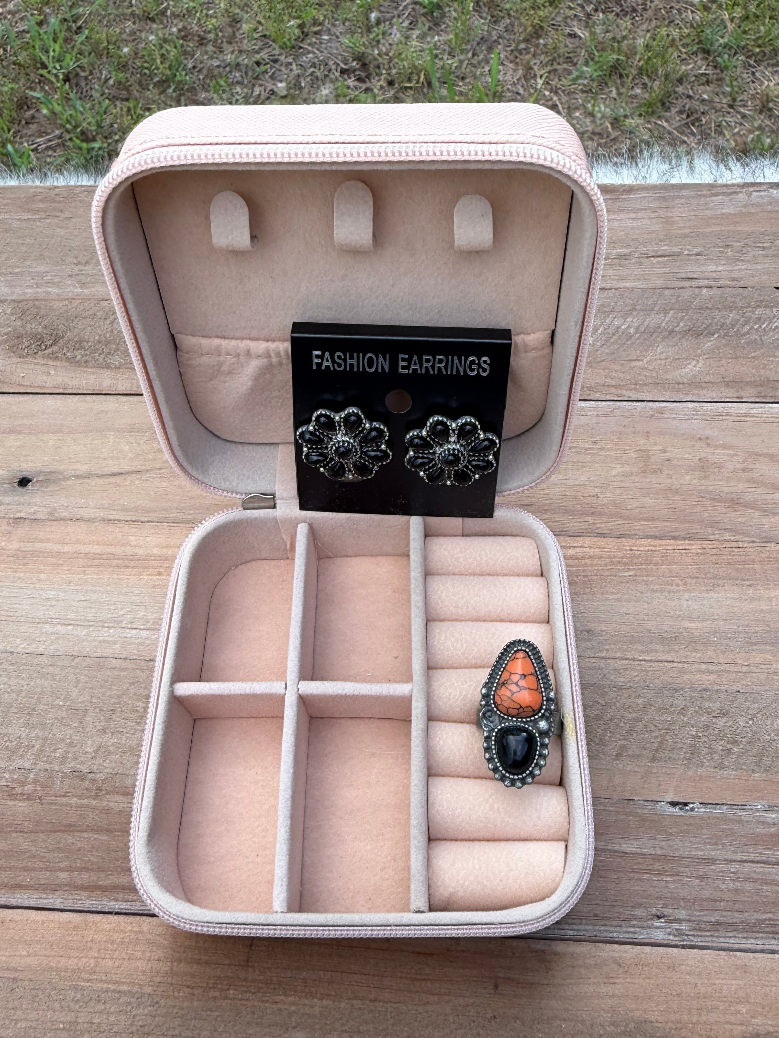 Coastal Cowgirl Square Jewelry Case